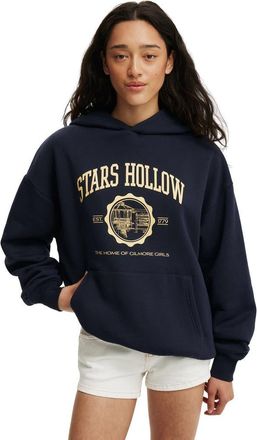 Cotton On Womens Gilmore Girls Oversized License Hoodie in Gilmore Girls Total Eclipse at Nordstrom, Size Xx-Small