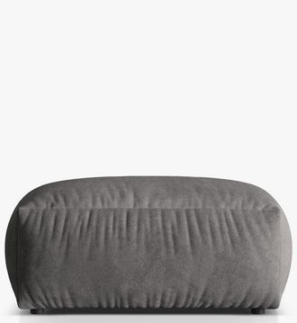 MICADONI Grosser Design Sitzpouf Martina 106 x 106 cm - Samtbezug