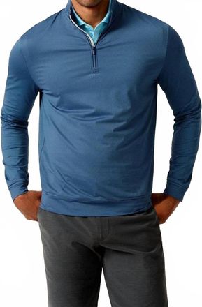 Johnnie-O Jamie 1/4 Zip Pullover Sweater In Navy Mahalo
