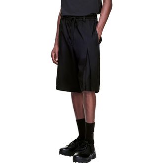 Yohji Yamamoto Sport Uniform Pleated Oversize Shorts in Black at Nordstrom, Size X-Large