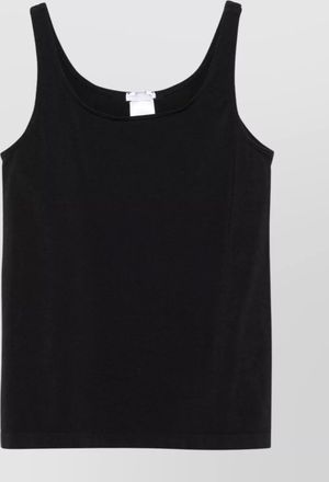 Wolford cotton-blend scoop-neck sleeveless tank top