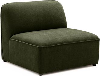DRAWER Sillón para sofá modular de tela - Verde