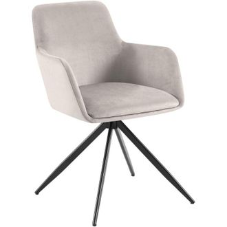 Clp Silla De Comedor Olema En Terciopelo Gris