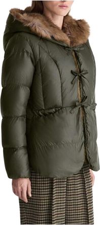 Peuterey Piumino con cappuccio - - Jackets - Donna - Verde - S