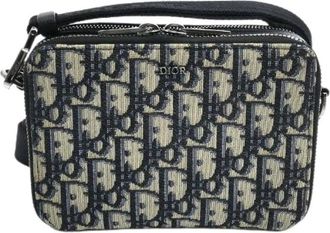 Dior Borsa a spalla Oblique Jacquard Pre-owned - - Pre-owned - Uomo - Beige - ONE SIZE