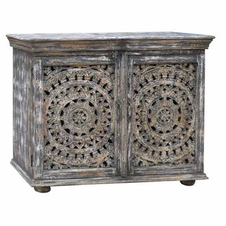 Wanderlust Deco Wanderlust Deco - Recibidor De Madera Acabado Artesanal 106x45x88h Cm
