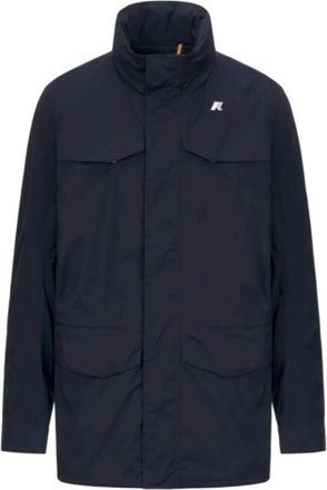 K-Way Manuel Stretch Nylon Jersey - Heren - Zomerjassen - Blauw - XL - Nylon - Jassen