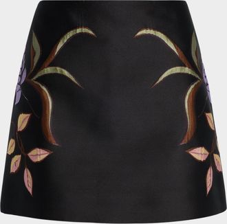 Dorothee Schumacher Soft Petal Floral Cloque Mini Skirt