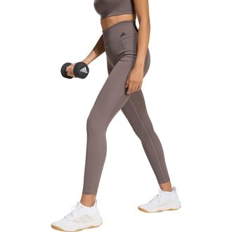 adidas Optime Workout Full Length Leggings in Charcoal at Nordstrom Rack, Size X-Large