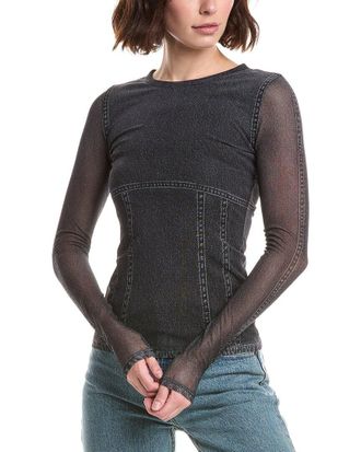 Rag & Bone Miramar Mesh Crewneck