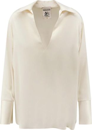 Semicouture Mujer, Blusas y Camisas, Beige, Talla: XS