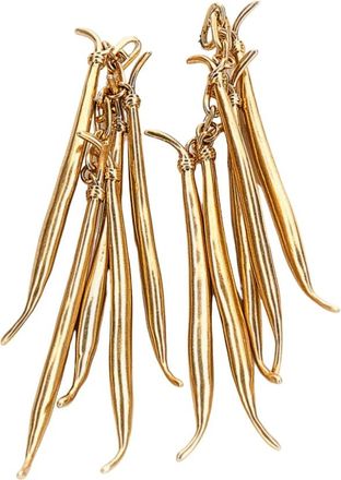 Jacquemus Earrings, female, Yellow, Size: ONE SIZE Haricots Earrings