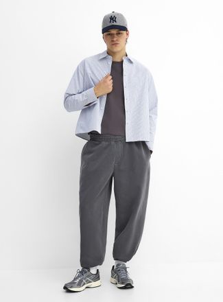 Djab Mens Faded peachskin fleece joggers Loose fit