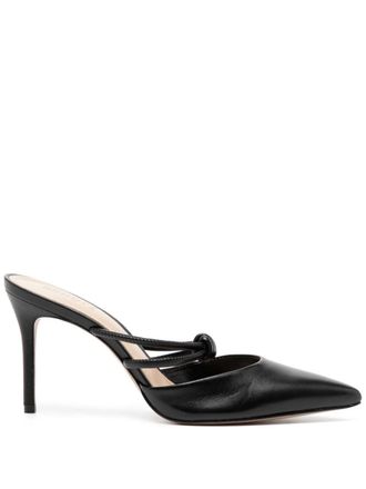 Schutz Lela 85mm leather pumps - women - Leather/Leather/Leather - 36 - Black