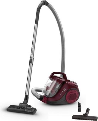 Rowenta Aspirapolvere a Traino Senza Sacco, Tecnologia Ciclonica, Design Compatto, Leggero, Filtro ad Alta efficienza spazzola parquet, Colore