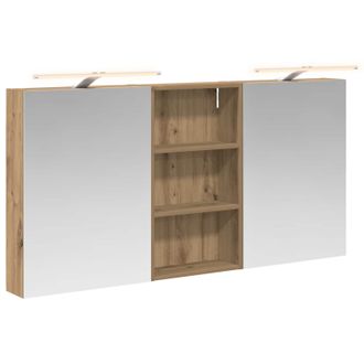 vidaXL Juego De Muebles De Ba&ntilde;o Con Estante 3 Pcs 140 X 14,5 X 70 Cm Vidaxl