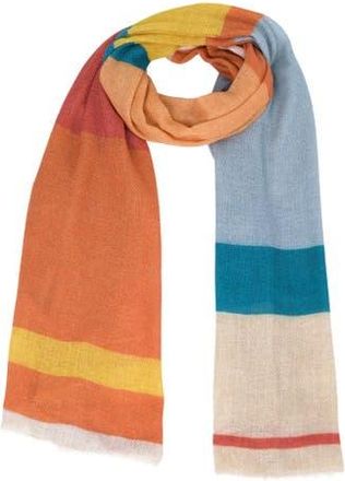Vismaya Boundless Colorblock Scarf in Orange at Nordstrom