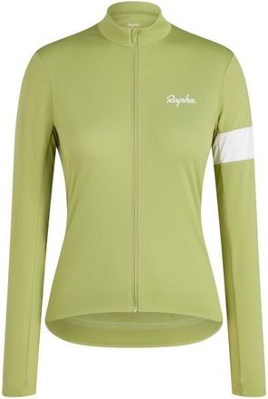 Rapha Core Thermal Long Sleeve Jersey Velotrikot f&uuml;r Damen | gr&uuml;n