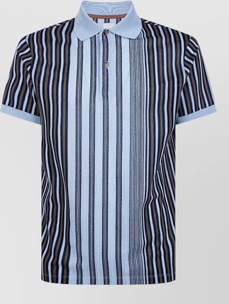 Paul Smith mens stripe polo shirt short sleeves