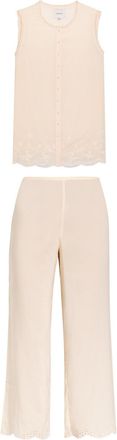 Reformation Willa Cotton-blend top and Trousers set - Cream - 12 (UK16 / XL)
