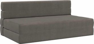 vidaXL Sof&aacute; Cama Plegable Gris Claro 152 X 86,5 X 60 Cm Tela Vidaxl