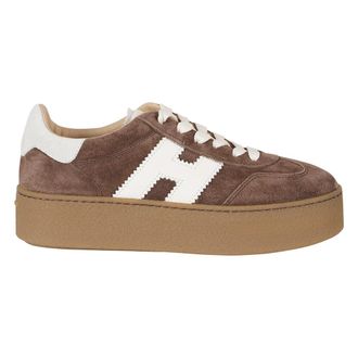 Hogan Cool H698 Su&egrave;de Sneakers - Dames - Sneakers - Bruin - 38 1/2 EU - Su&egrave;de - Schoenen