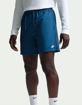 Nike Mens Club Flow Woven Tracksuit Shorts - Navy - Size: 29/28/32/Regular/34