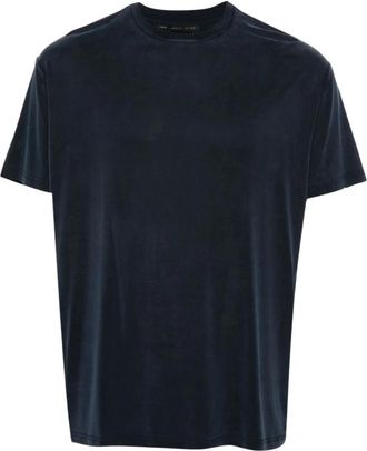 low brand T-shirts - Heren - T-shirts - Blauw - XL - Katoen - Tops
