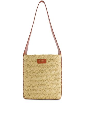 Giambattista Valli raffia beach bag - Neutrals