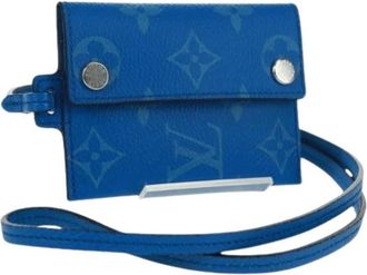 Louis Vuitton Pre-owned Wallets, female, Blue, Size: ONE SIZE Pre-owned Vintage Canvas Wallet