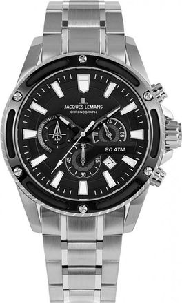 Jacques Lemans 1-2141E Mens Liverpool Watch - Silver - One Size