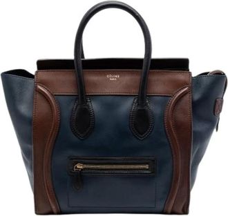 Celine Pre-owned Mini Luggage Tote Bag - Dames - Vintage Shopper - Veelkleurig - ONE Size - Leer - Vintage