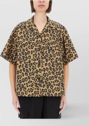 Aspesi shirt leopard print chest pocket