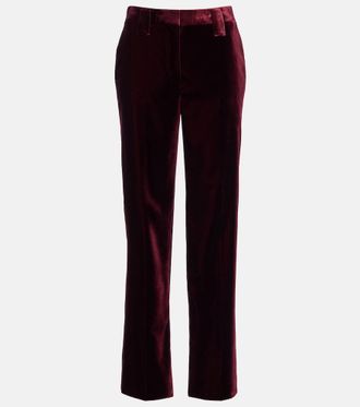 Versace Velvet straight pants