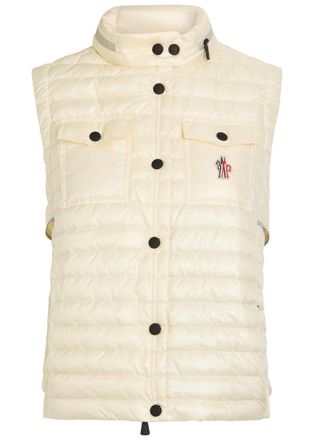 Moncler Gumiane Padded Shell Gilet - Natural - 4 (UK 16 / XL)