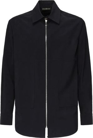 Giuliano Galiano Camicia con zip - Blu