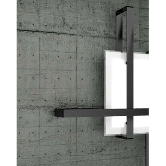 Top-Light Top-light - Plafoniera moderna top light cross 1106 100 e27 led metallo vetro lampada soffitto, finitura metallo nero