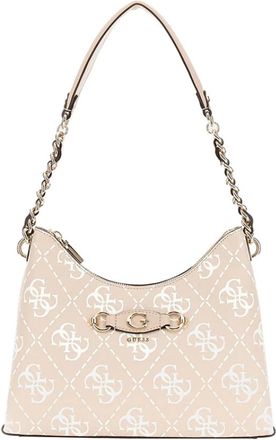 Guess Bolso de Hombro Beige con Detalles Dorados - Bags - Mujer - Beige - ONE SIZE