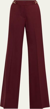 Ulla Johnson Quartier Mid-Rise Pants with Chain Detail