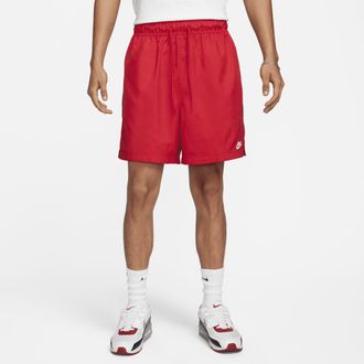 Nike Mens Club Woven Flow Shorts in Red | FN3307-657