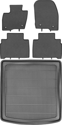 OEM Juego De Alfombrillas De Goma Para Coche Y Alfombrilla Para Maletero Para Ford S-max Ii Van A Partir De 2015