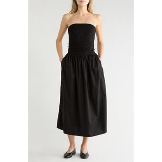 Rag & Bone Claudia Strapless Ponte Dress in Black at Nordstrom Rack, Size X-Small