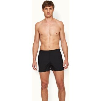 Orlebar Brown Setter Shorter Length Swim Shorts in Black at Nordstrom, Size 34