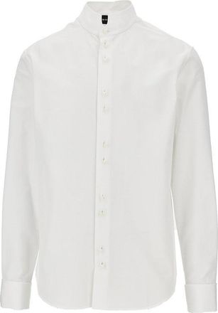 Emporio Armani Cotton shirt with mother-of-pearl buttons Man XL