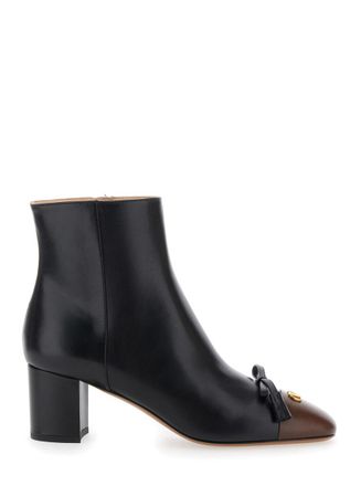 Valentino Garavani Black Leather Boots