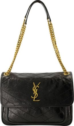 Saint Laurent Tassen, Dames, Zwart, ONE Size, Leer, Niki