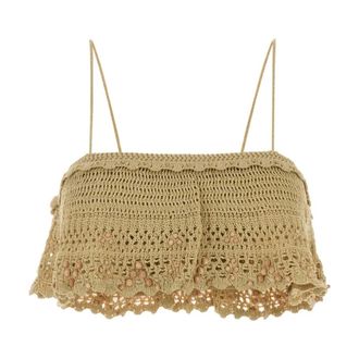 Isabel Marant Isabel Marant, Sleeveless Tops, female, Beige, Size: XS Oraviel Sweater