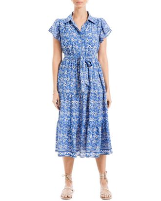 Max Studio Collar Midi Dress
