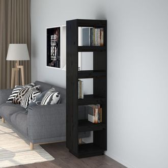 vidaXL Vidaxl - Estanter&iacute;a/divisor De Espacios Madera Pino Negro 40x35x167 Cm