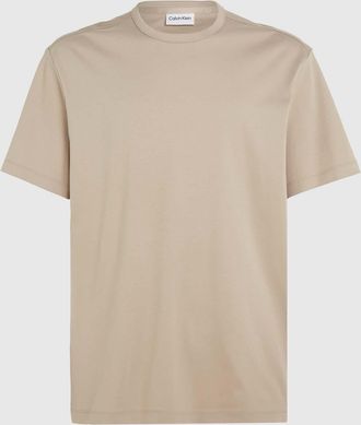 Calvin Klein Heren-T-shirt Calvin Klein Gemerceriseerd Katoen in Grijs